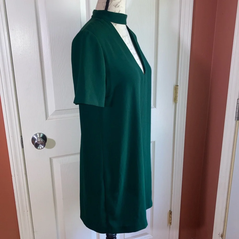 *As Seen On TV* Zara Woman Short Sleeve Shift Dress V Neck Collared Detail Small - Picture 3 of 8